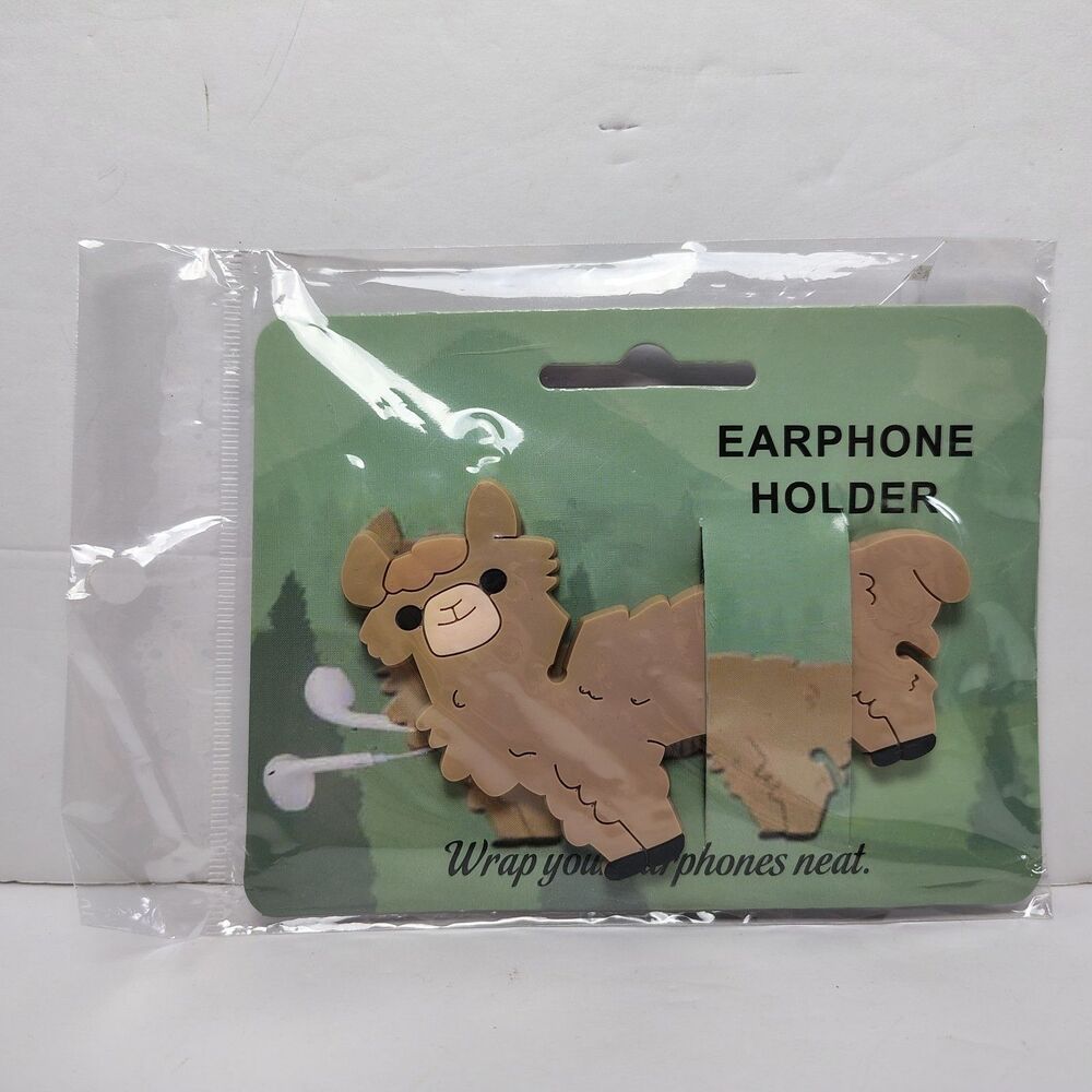 Myxx Llama Cable Tie Tangle Free Earbud Wrap Portable Tech And Cord Management